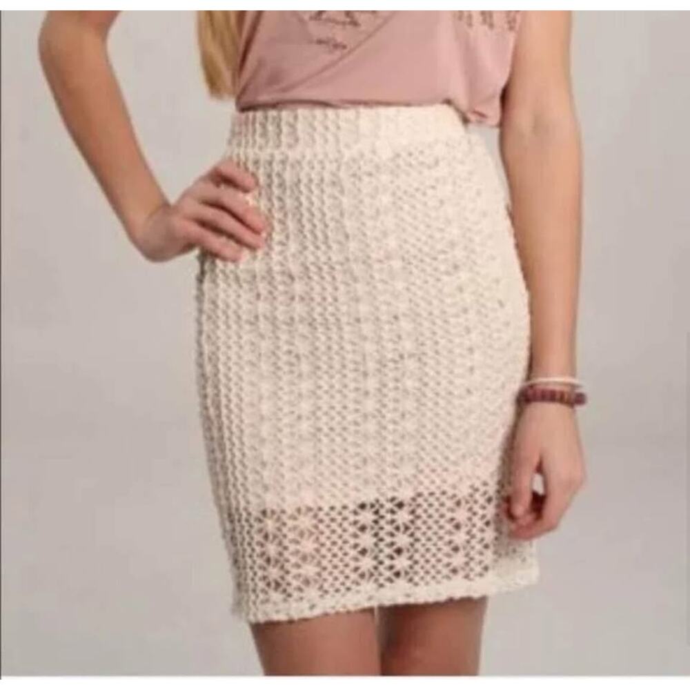 Sz 4 - Free People‎ Crochet Pencil Skirt